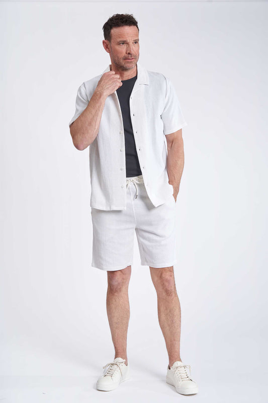 K/æ Skjorte 'Hedensted' - Off White Mix