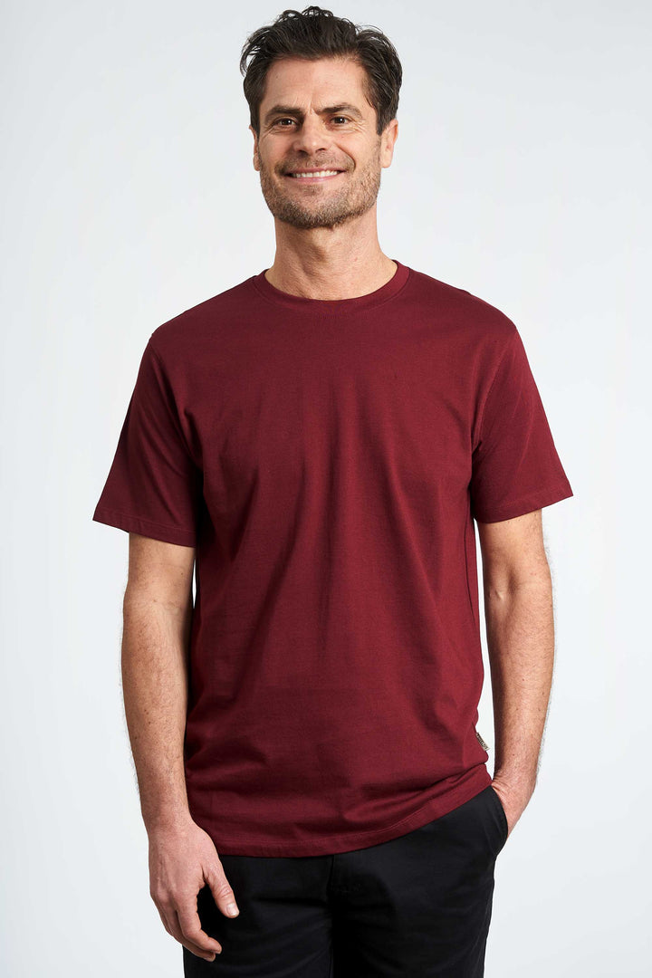T-shirt 'Dollerup' - Wine