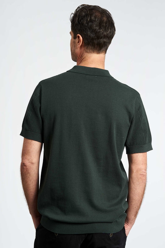 Strikket Polo 'Viuf' - Cloud Dancer