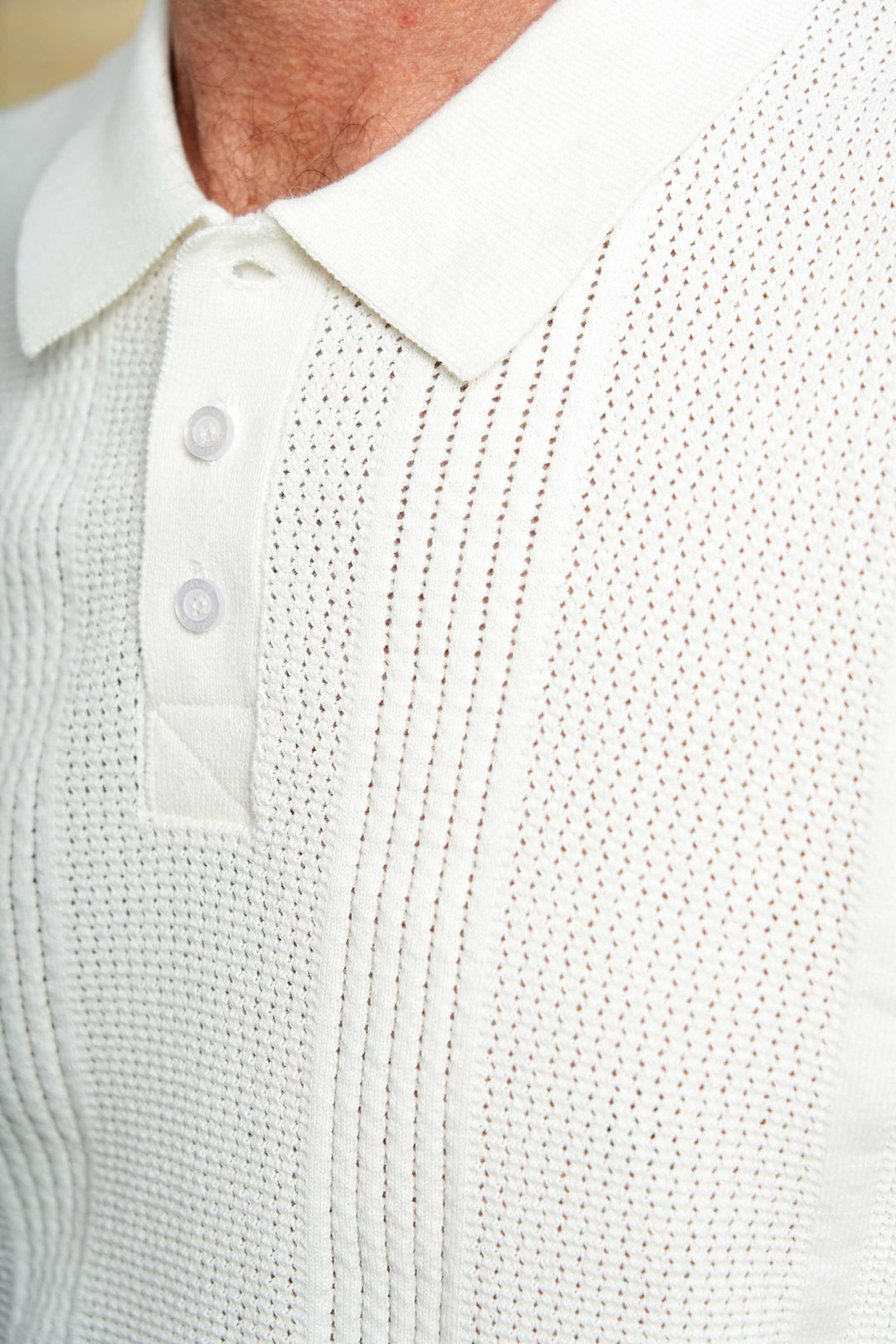 Strikket Polo 'Viuf' - Darkest Spruce