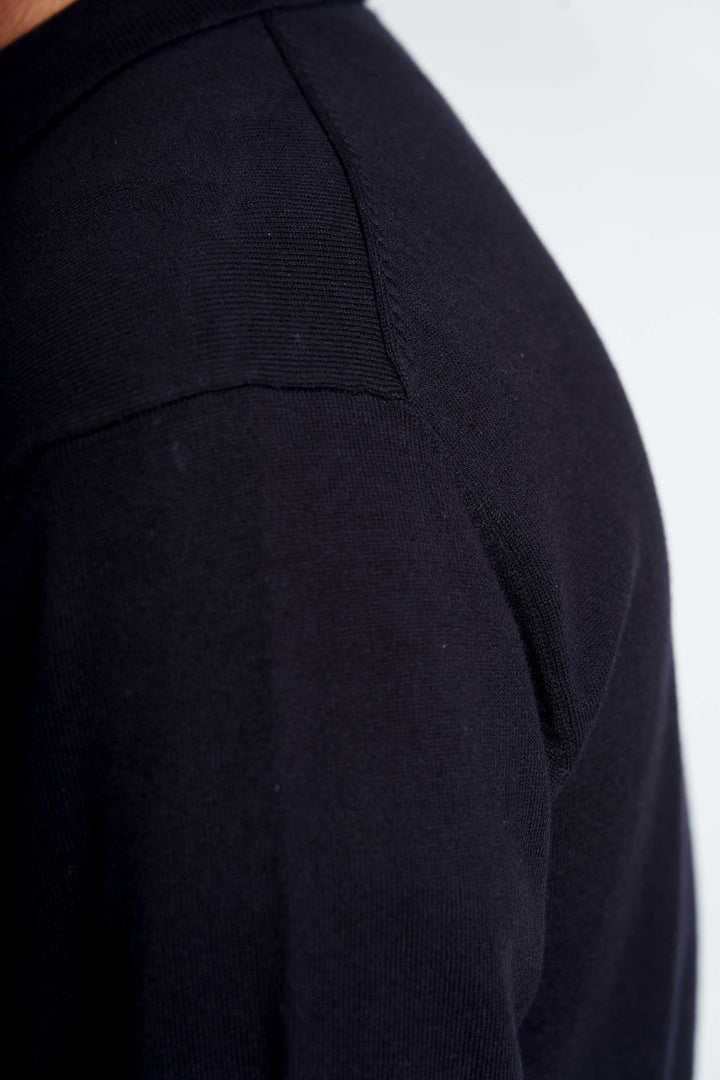 Strikket Cardigan 'Gadstrup C' - Dark Navy