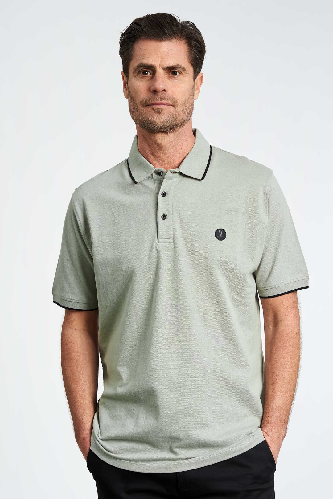 Polo 'Bording' - Mirage Gray