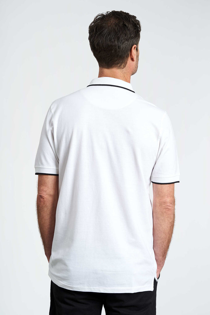 Polo 'Bording' - Optical White