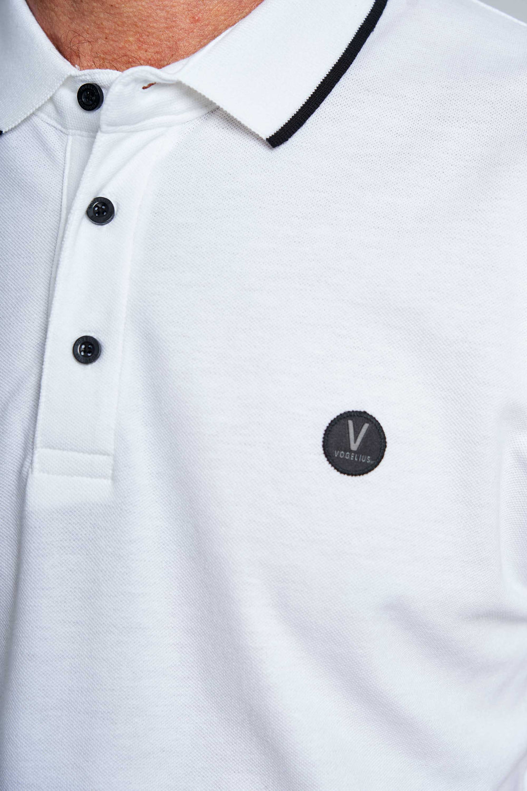 Polo 'Bording' - Optical White