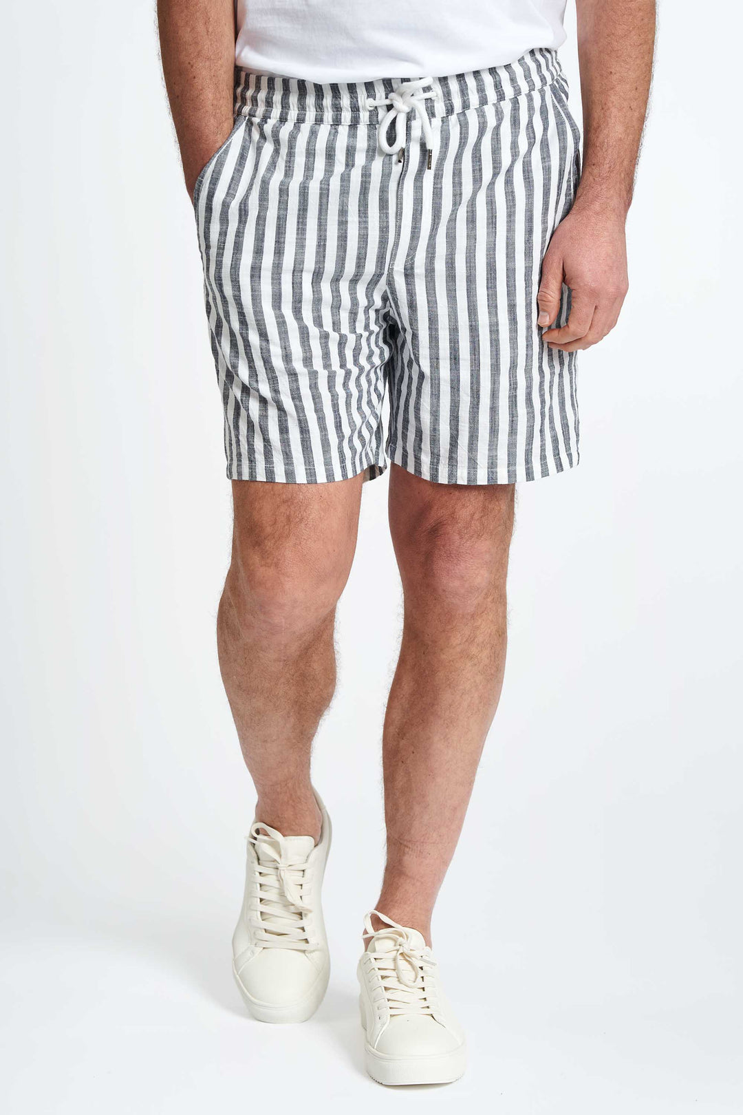 Shorts 'Vorbasse' - Dark Navy Striped