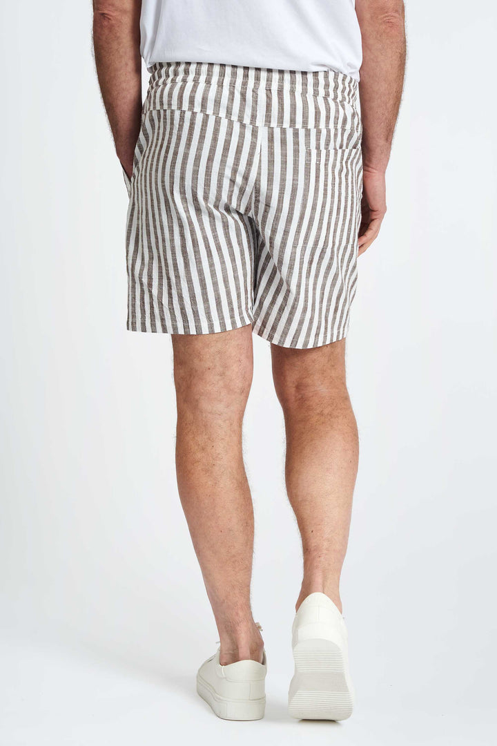 Shorts 'Vorbasse' - Mocca Striped