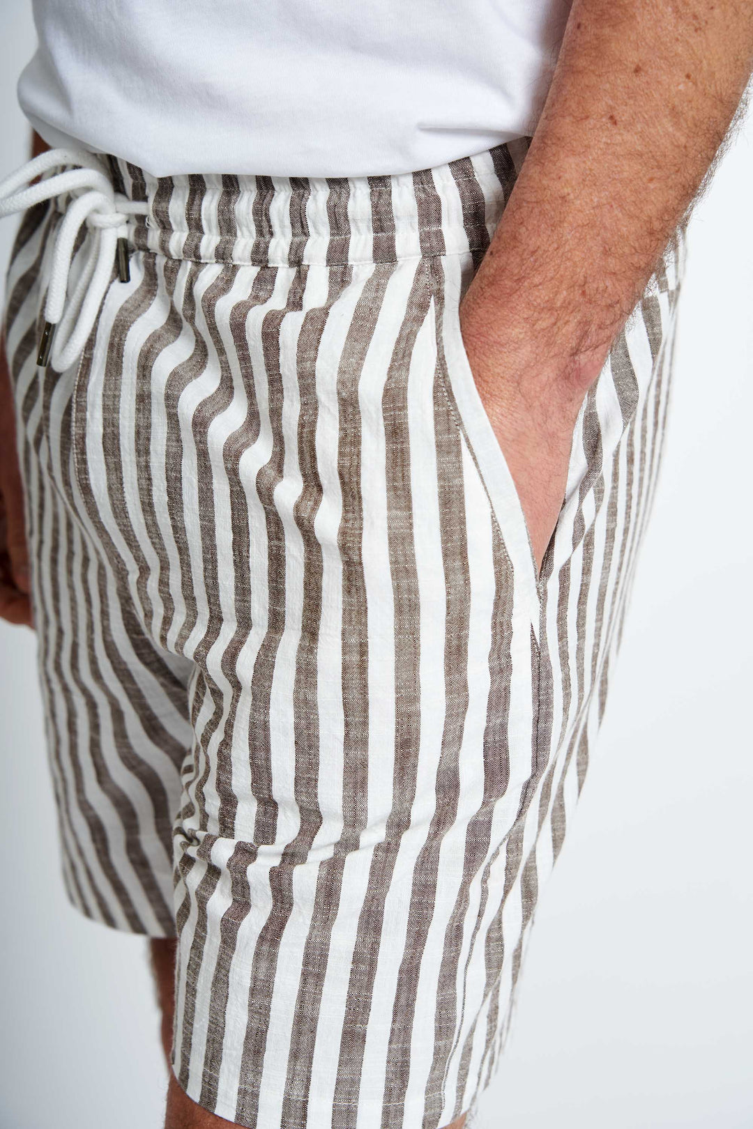 Shorts 'Vorbasse' - Mocca Striped