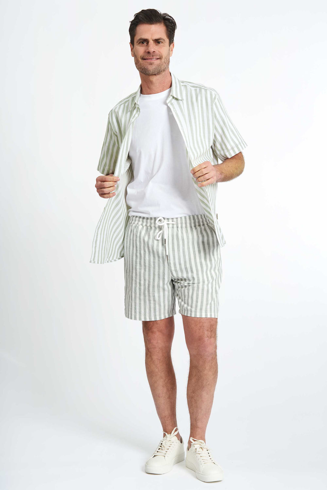 Shorts 'Vorbasse' - Seagrass Striped