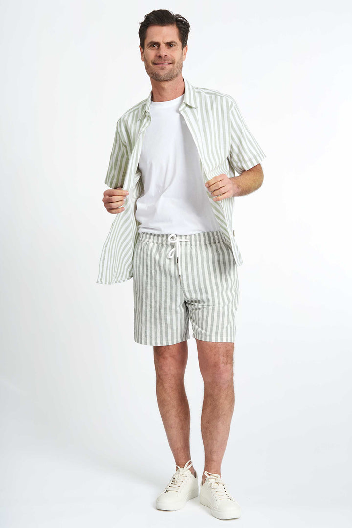 Shorts 'Vorbasse' - Seagrass Striped