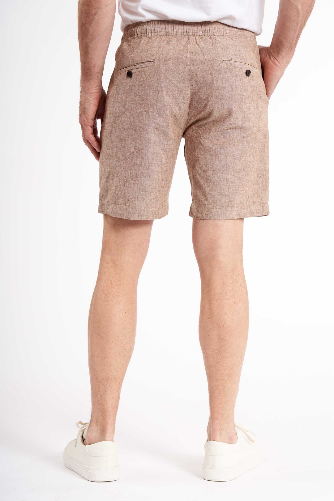 Shorts Hørmix 'Sigurd' - Coffee Melange