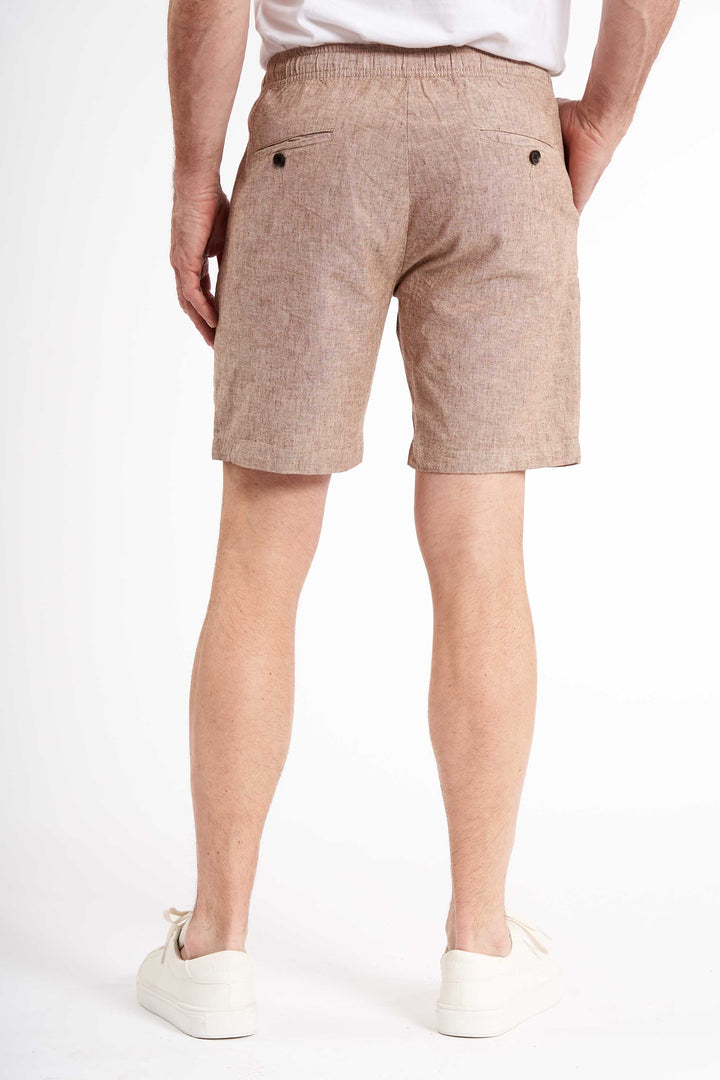 Shorts Hørmix 'Sigurd' - Coffee Melange