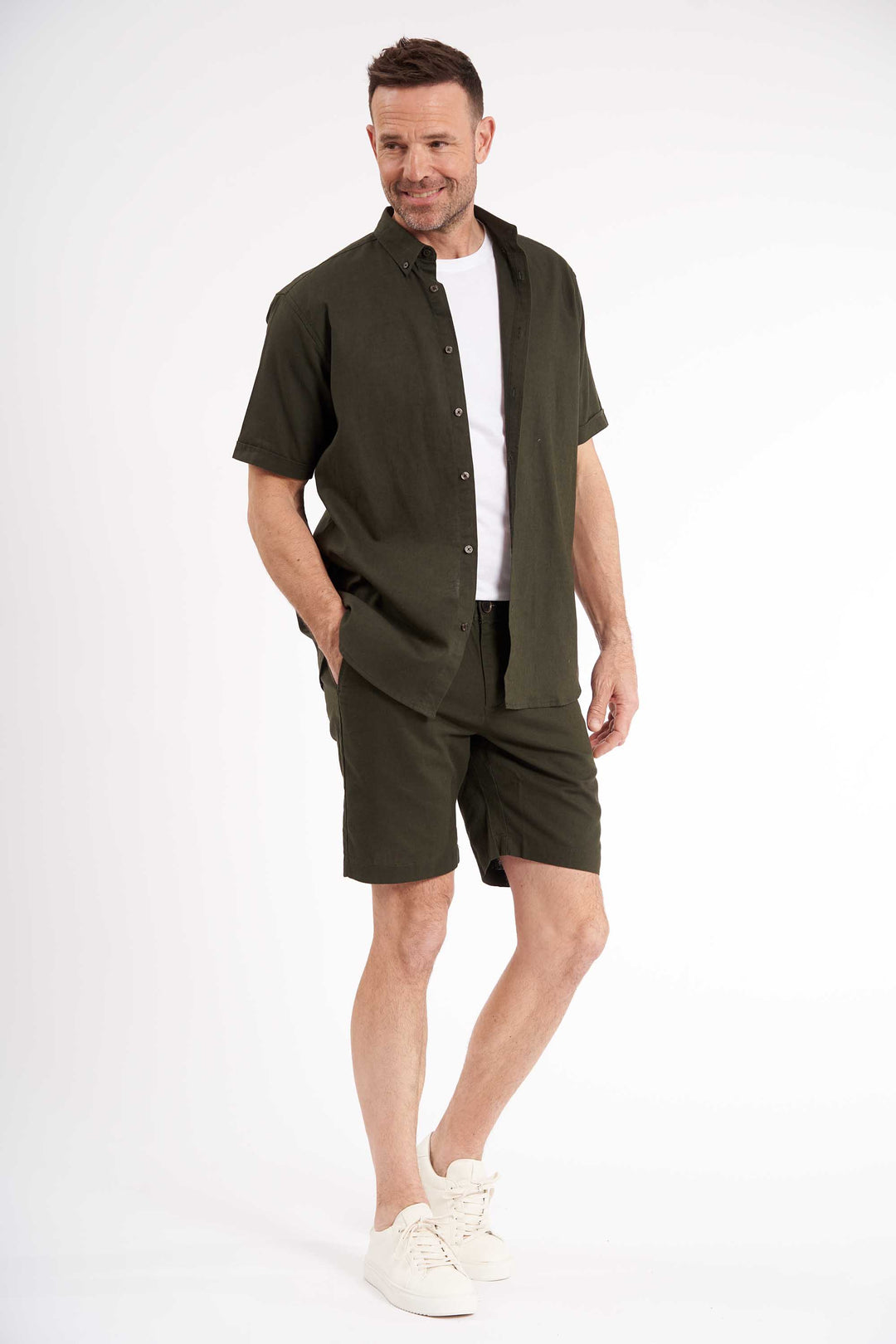 K/æ Hørmix Skjorte 'Valder' - Dark Green