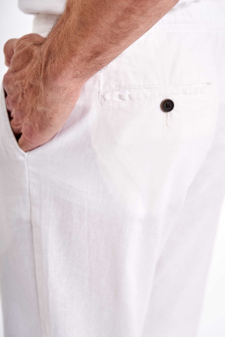 Bukser Hørmix 'Johan' - White