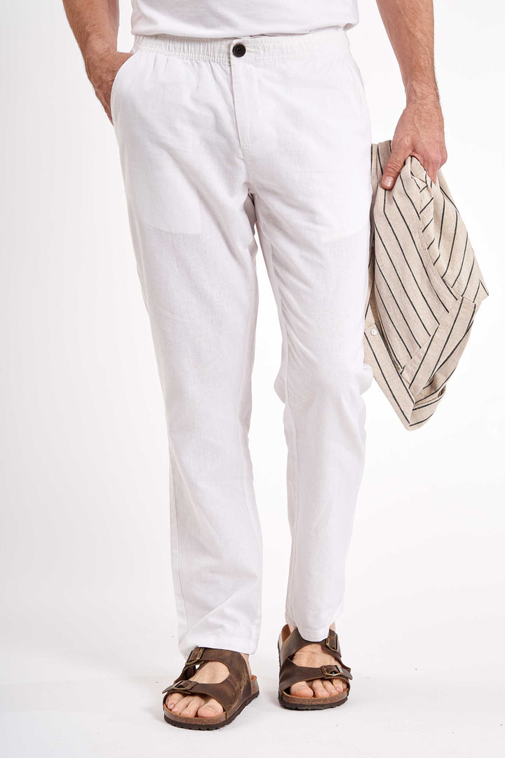 Bukser Hørmix 'Johan' - White