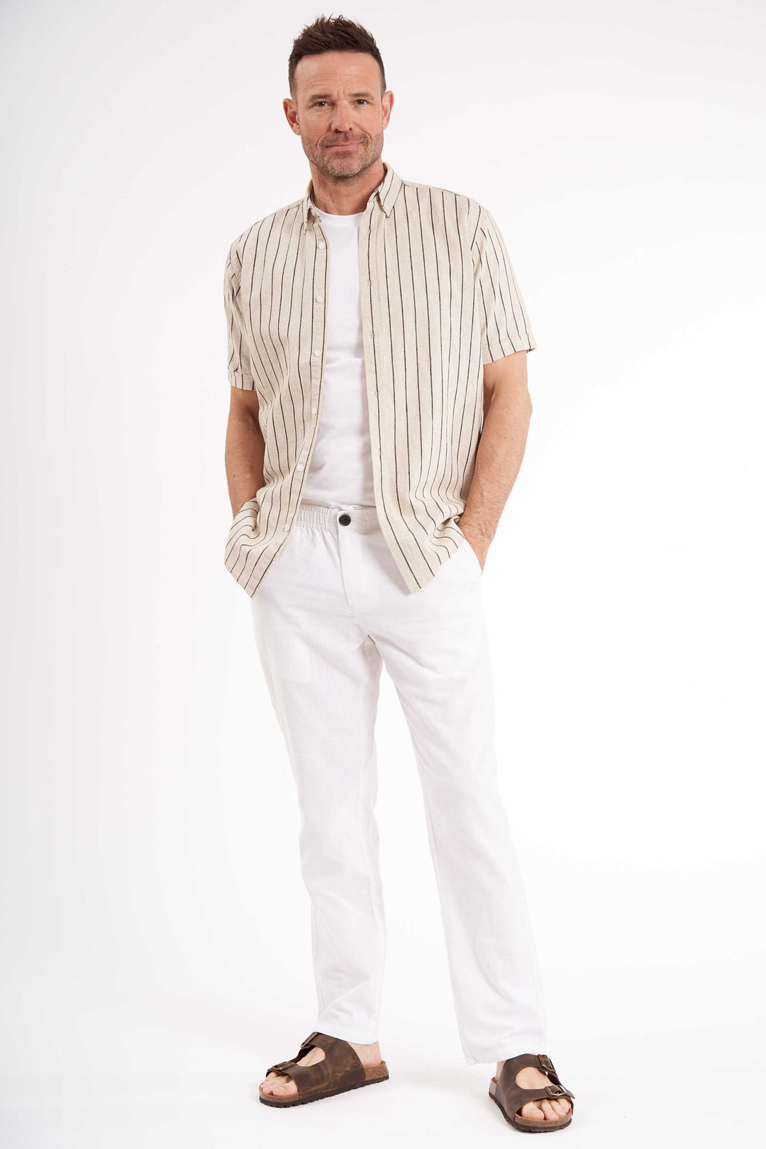 Bukser Hørmix 'Johan' - White