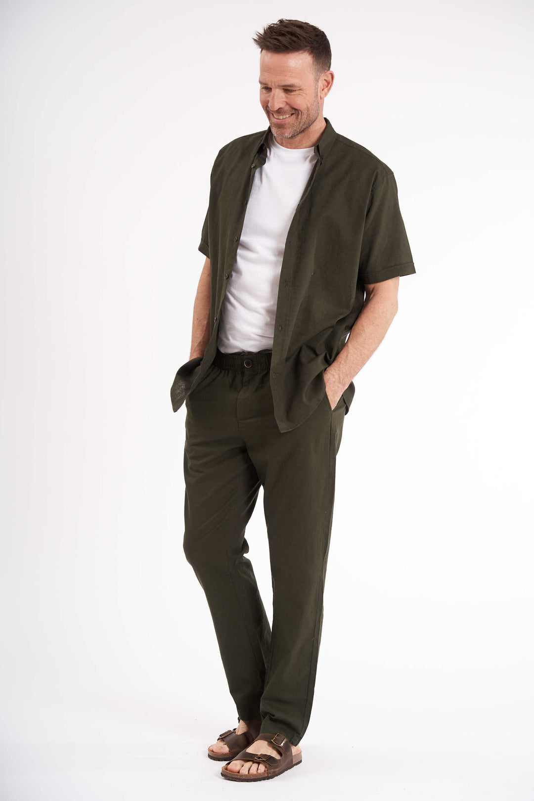 K/æ Hørmix Skjorte 'Valder' - Dark Green