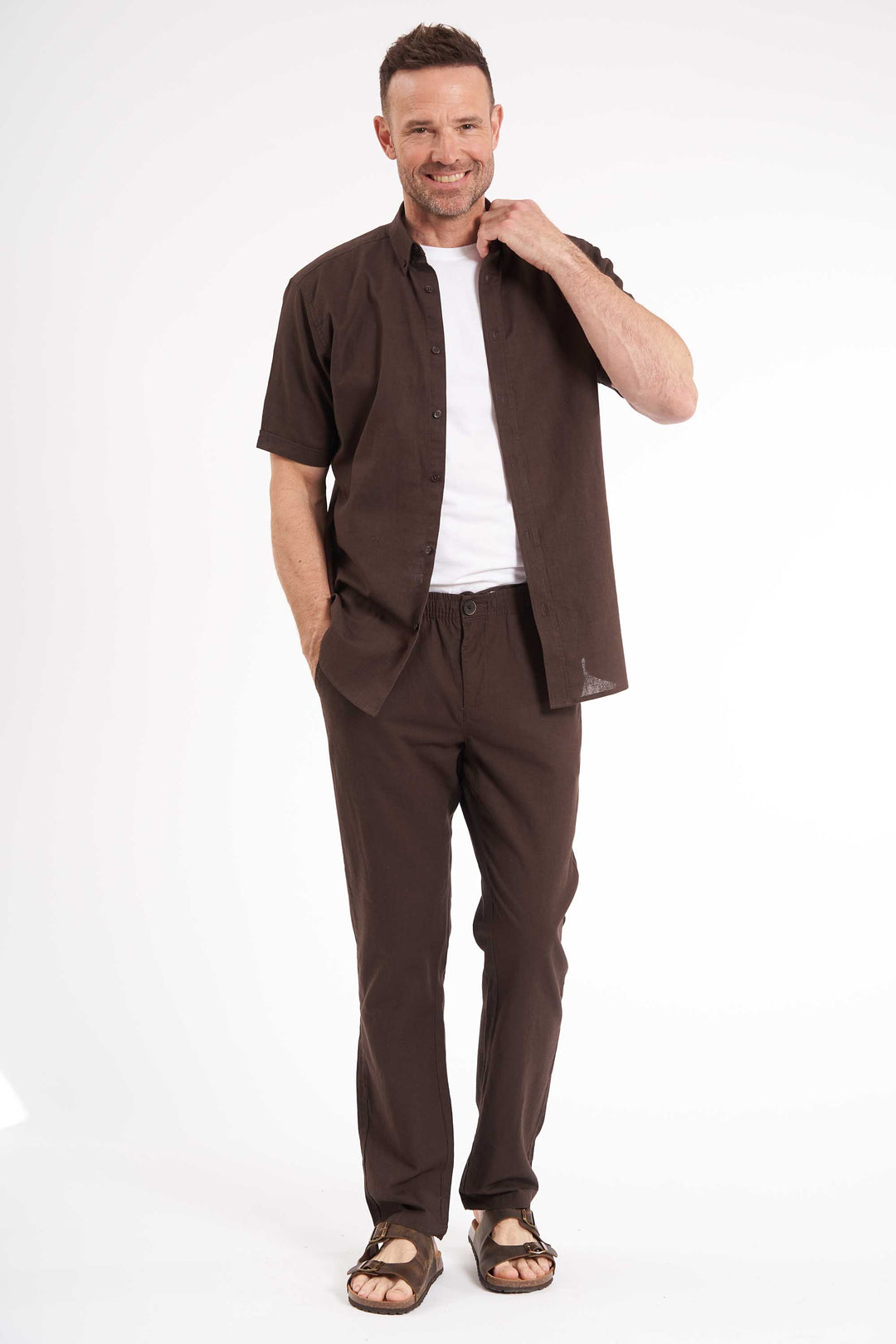 Bukser Hørmix 'Johan' - Brown