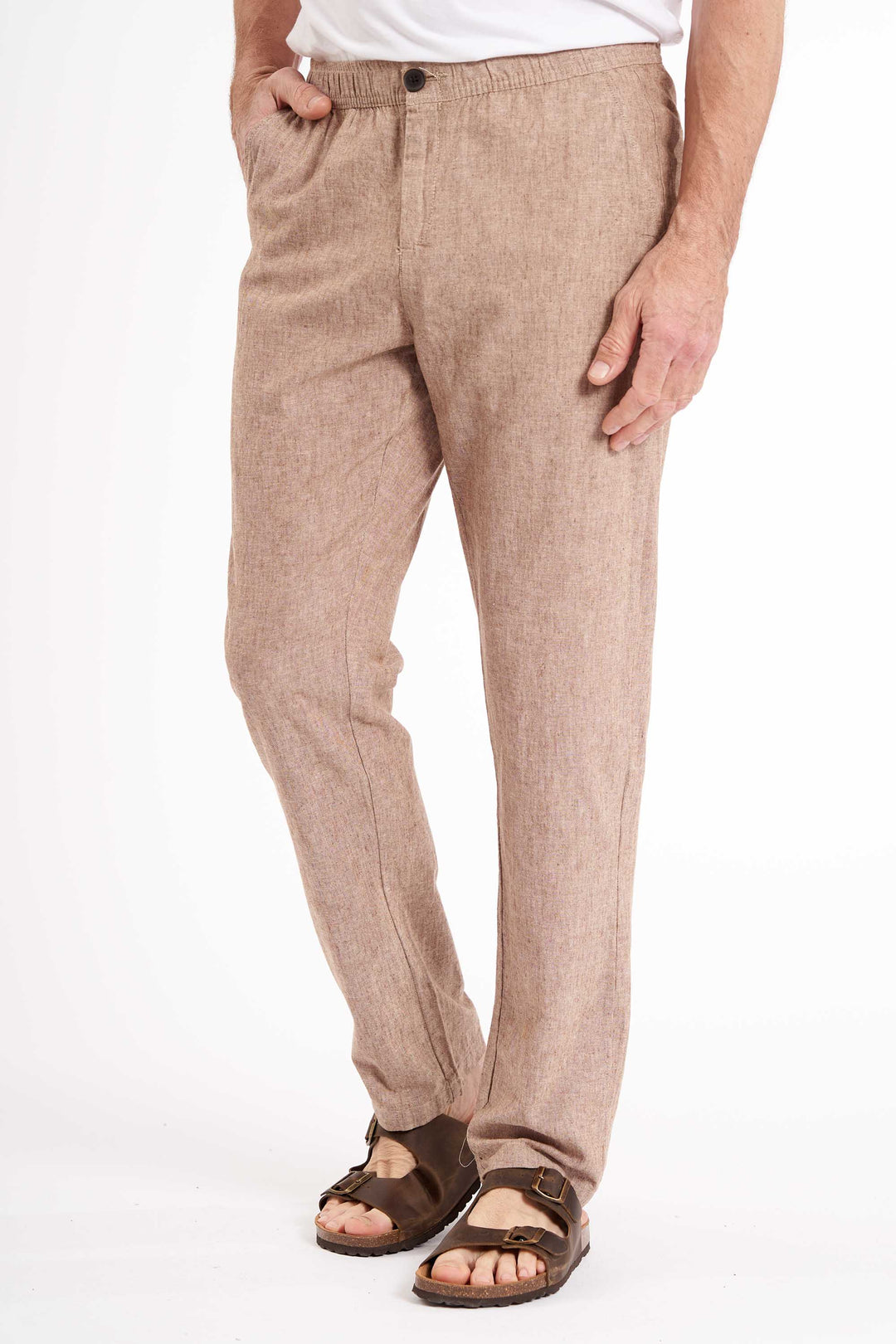 Bukser Hørmix 'Johan' - Coffee Melange