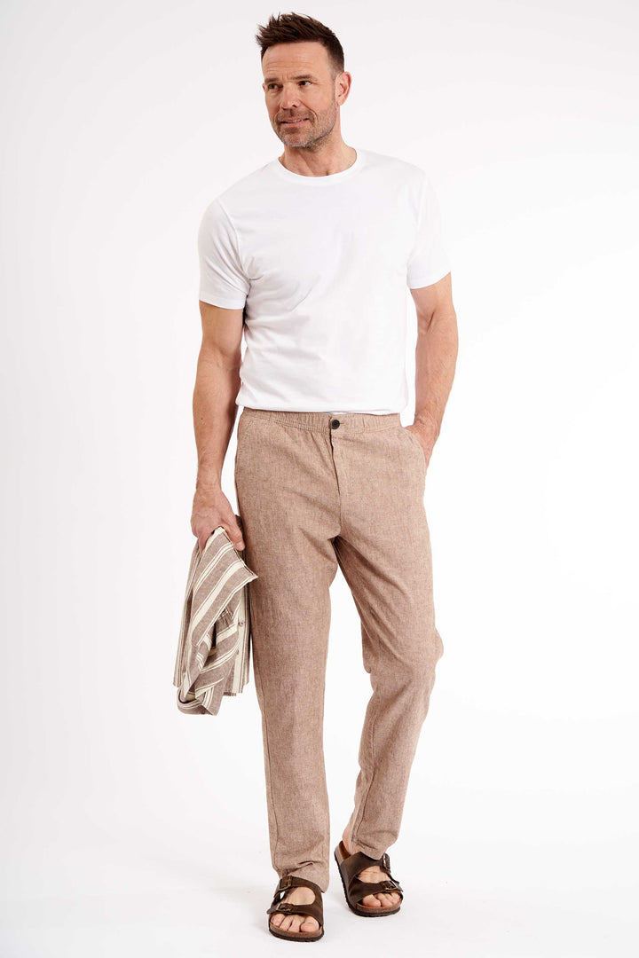 Bukser Hørmix 'Johan' - Coffee Melange