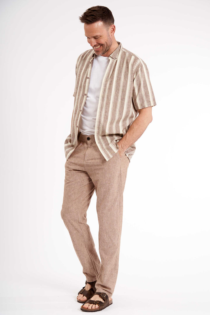 Bukser Hørmix 'Johan' - Coffee Melange