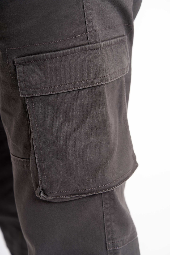 Cargo Pants 'Sporup' - Gray Pinstripe