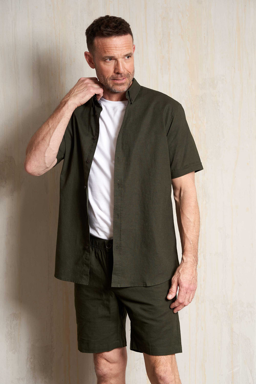 Shorts Hørmix 'Sigurd' - Dark Green