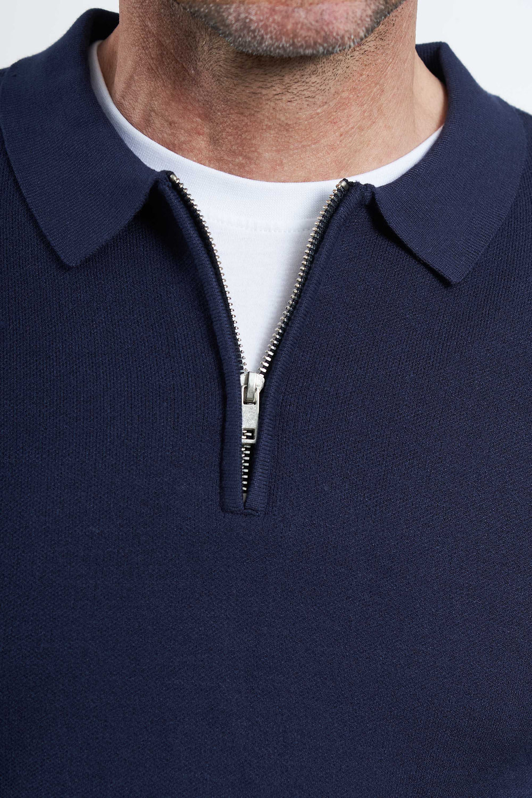 Strik Halfzip 'Vejlby' - Navy Blazer