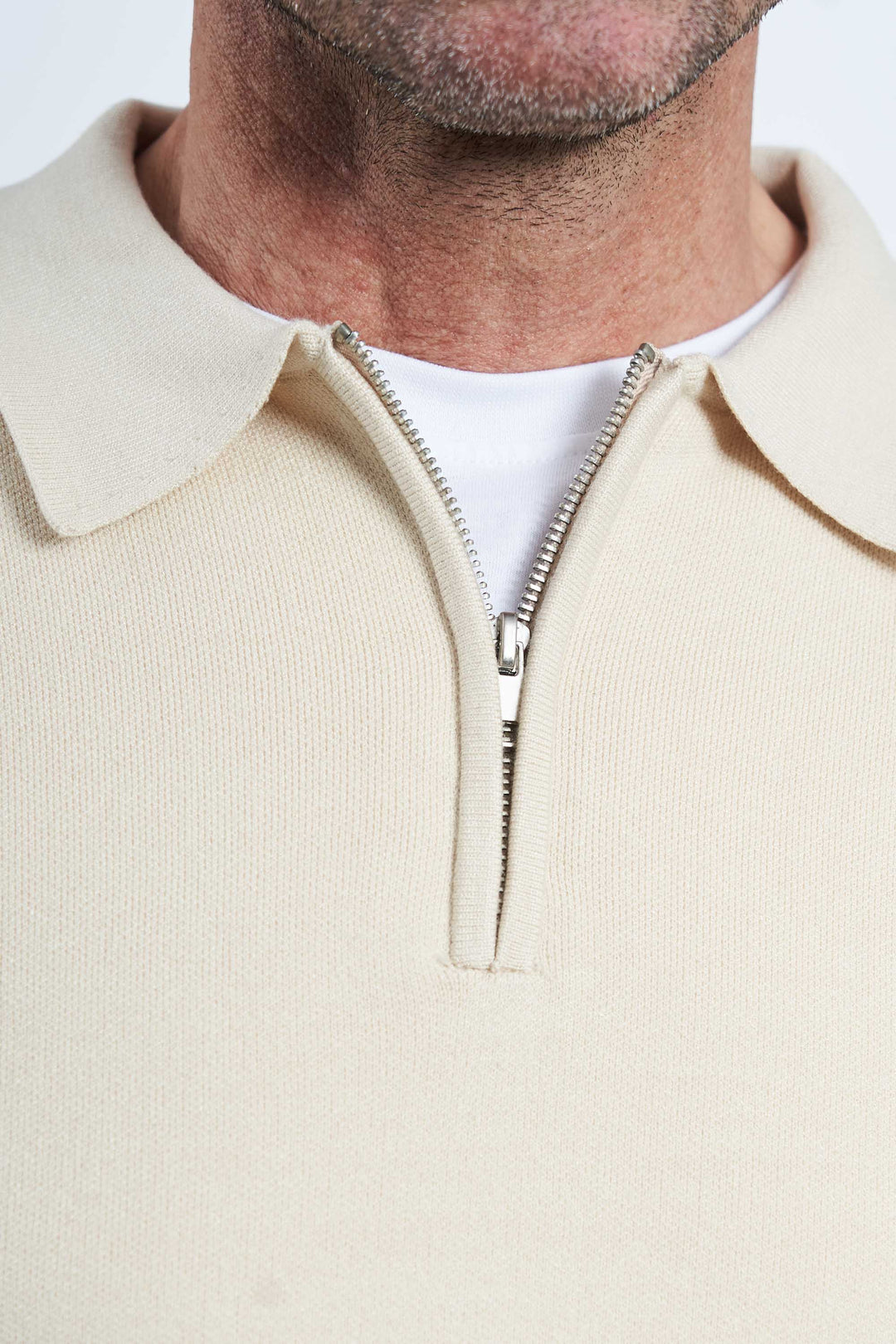 Strik Halfzip 'Vejlby' - Whitecap Grey