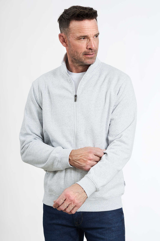 Sweat Cardigan 'Kolt' - Soft Grey Mix