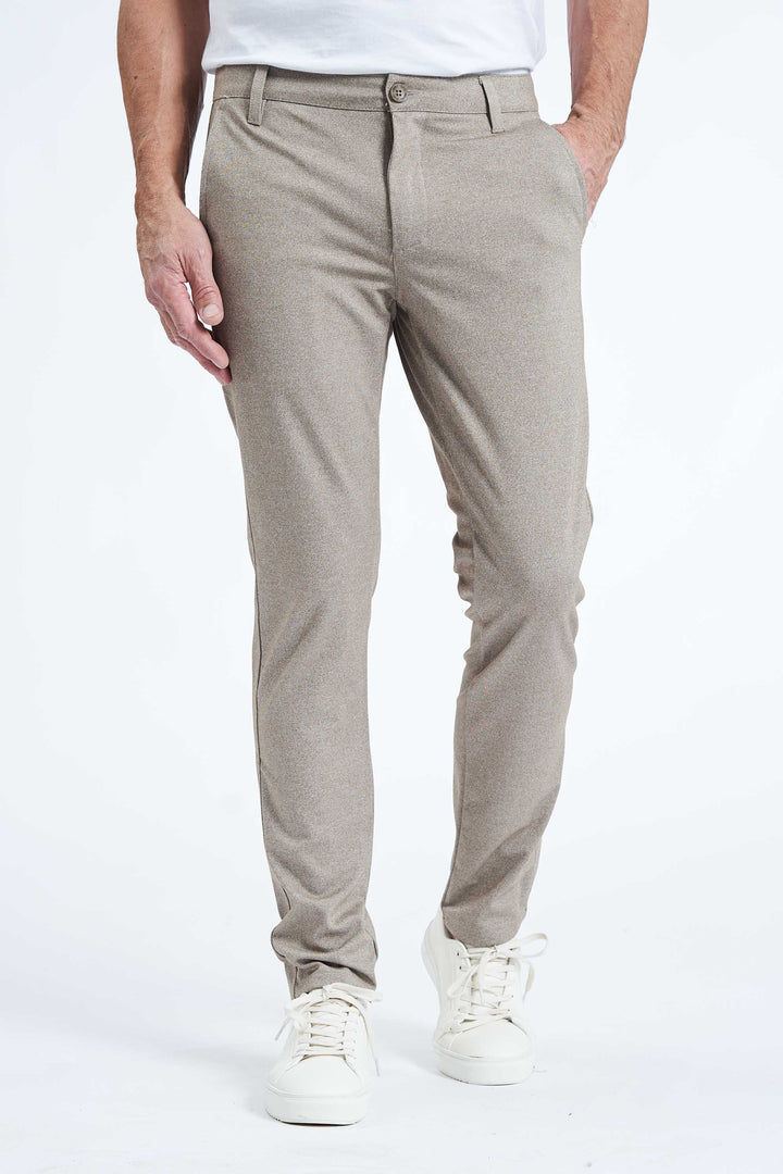 Performance Pants 'Arden' - Beige Melange