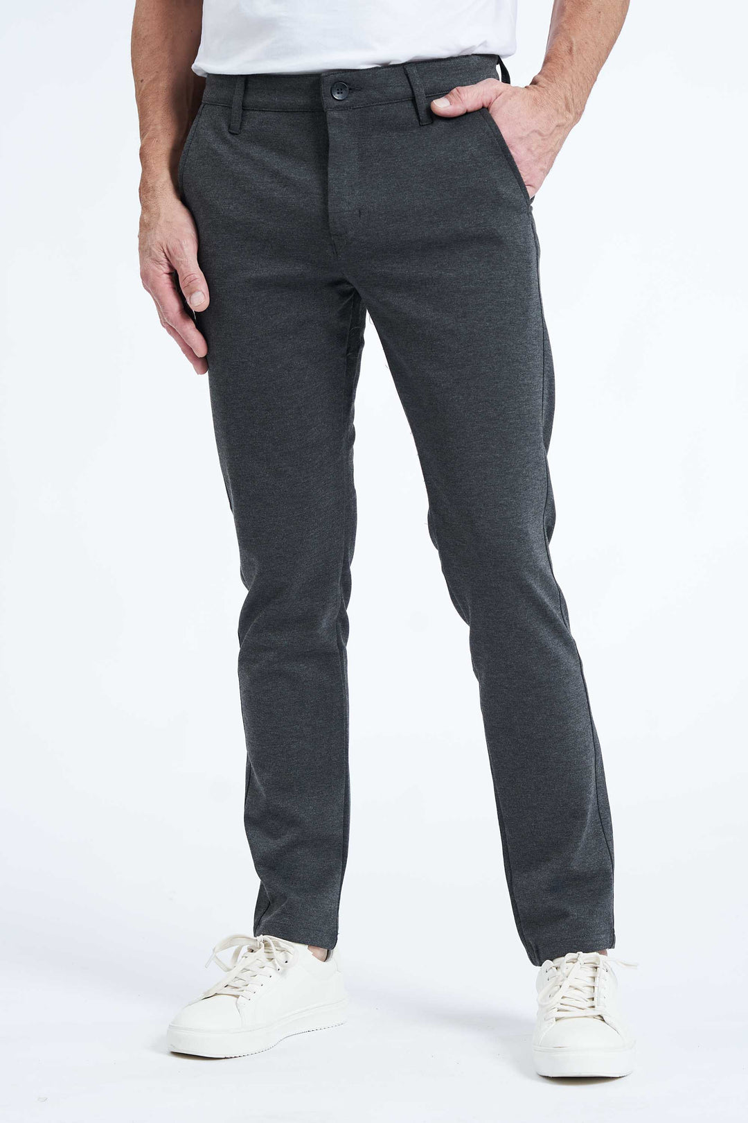 Performance Pants 'Arden' - Dark Grey Melange