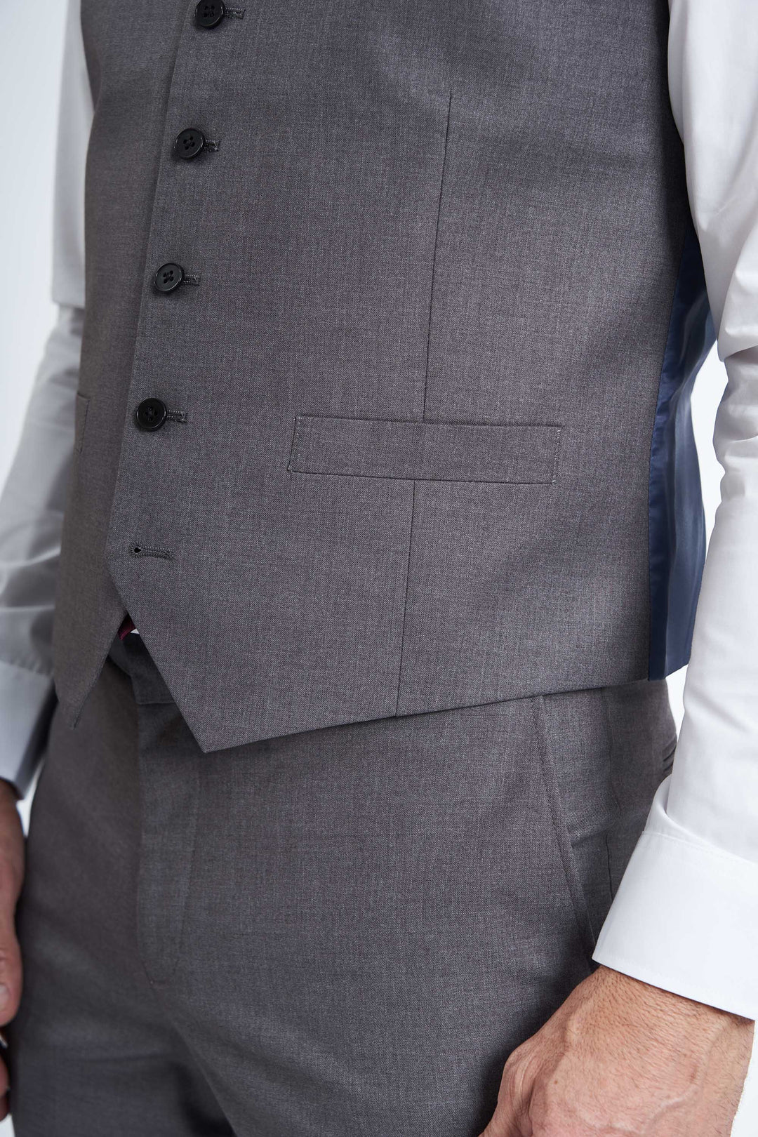 Jakkesæt Vest 'Anton' - Grey Elegance