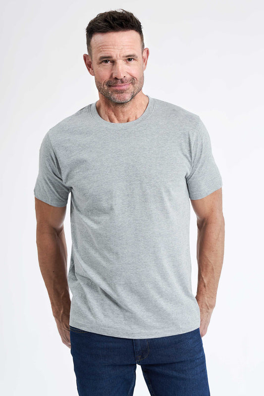 Basic T-shirt 'Fr. Havn' - Grey Melange
