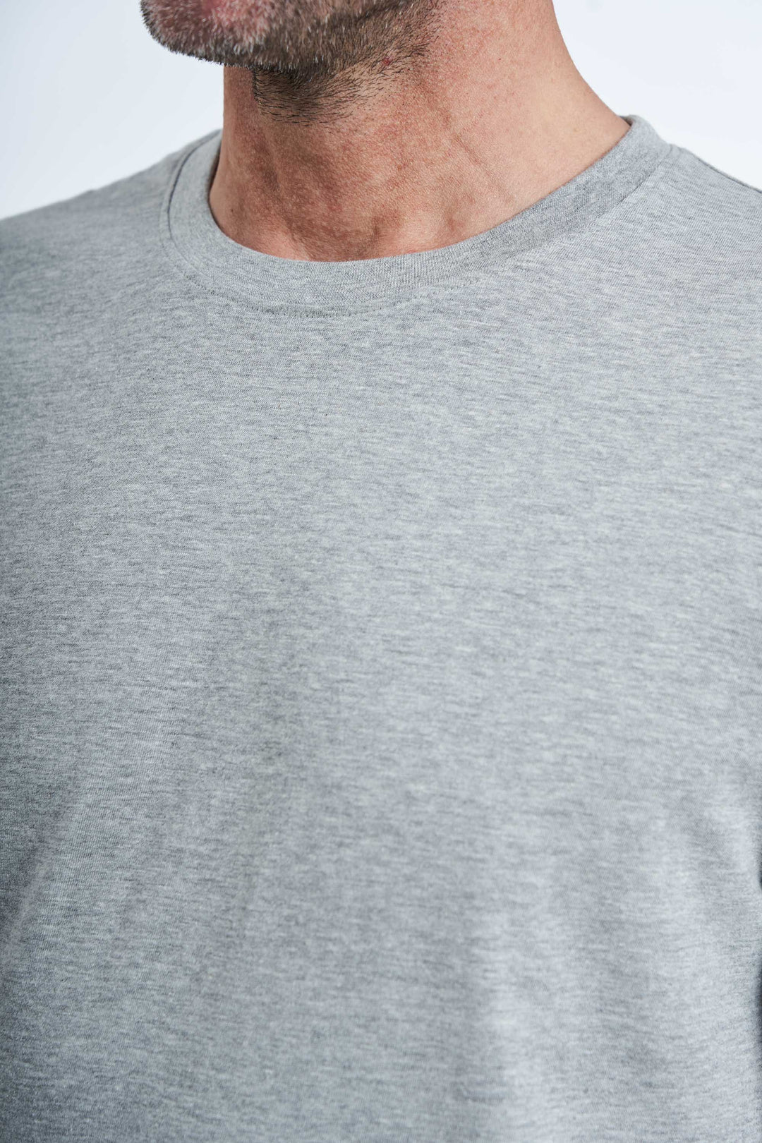 Basic T-shirt 'Fr. Havn' - Grey Melange