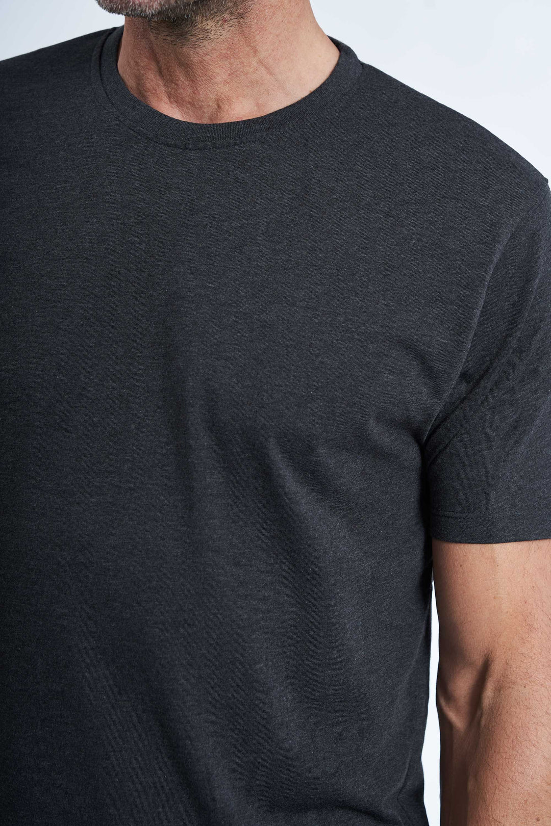 Basic T-shirt 'Fr. Havn' - Dark Grey Melange
