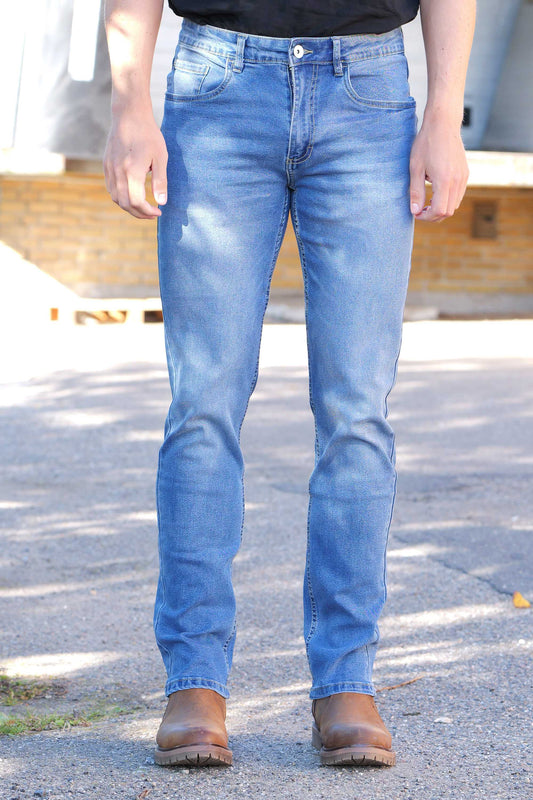 Stretch Jeans 'Hundested' - Used Blue Denim