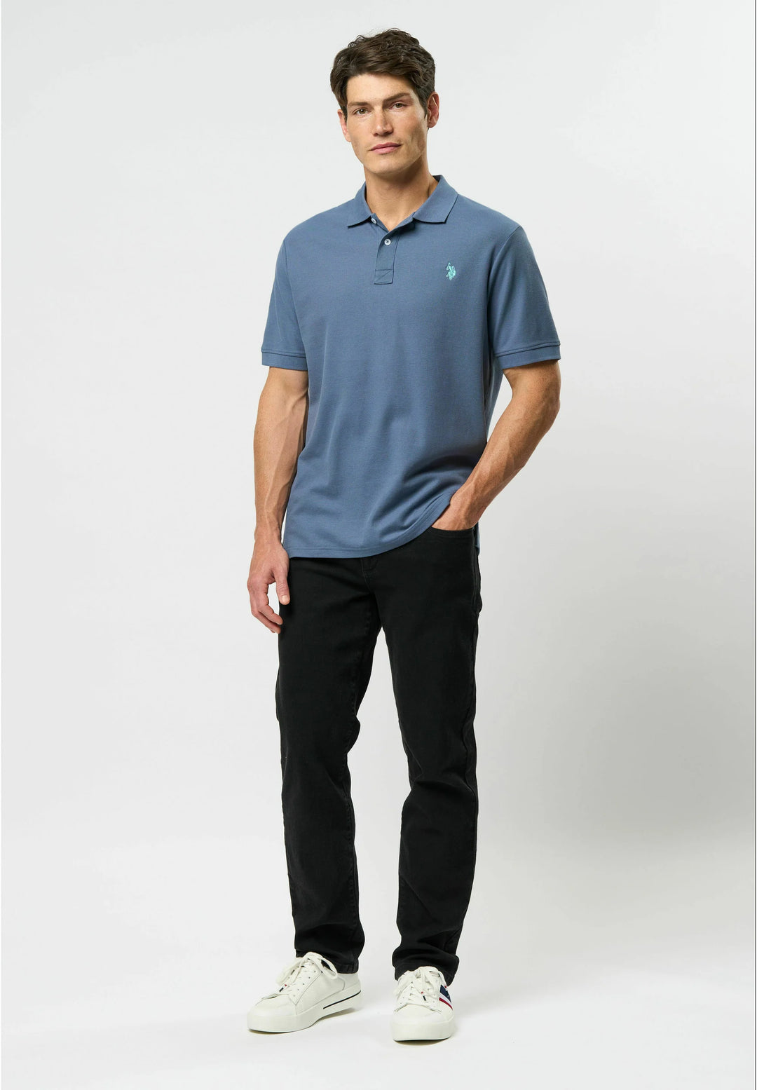 Polo 'Alfred' - China Blue