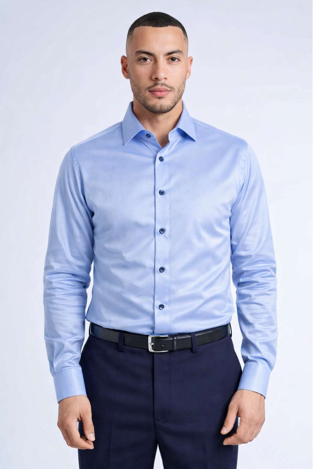 Skjorte 'Farstrup' - Blue Structure