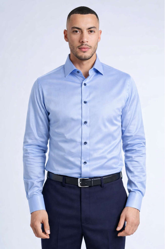 Skjorte 'Farstrup' - Blue Structure