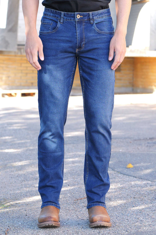 Stretch Jeans 'Hundested' - Used Dark Indigo