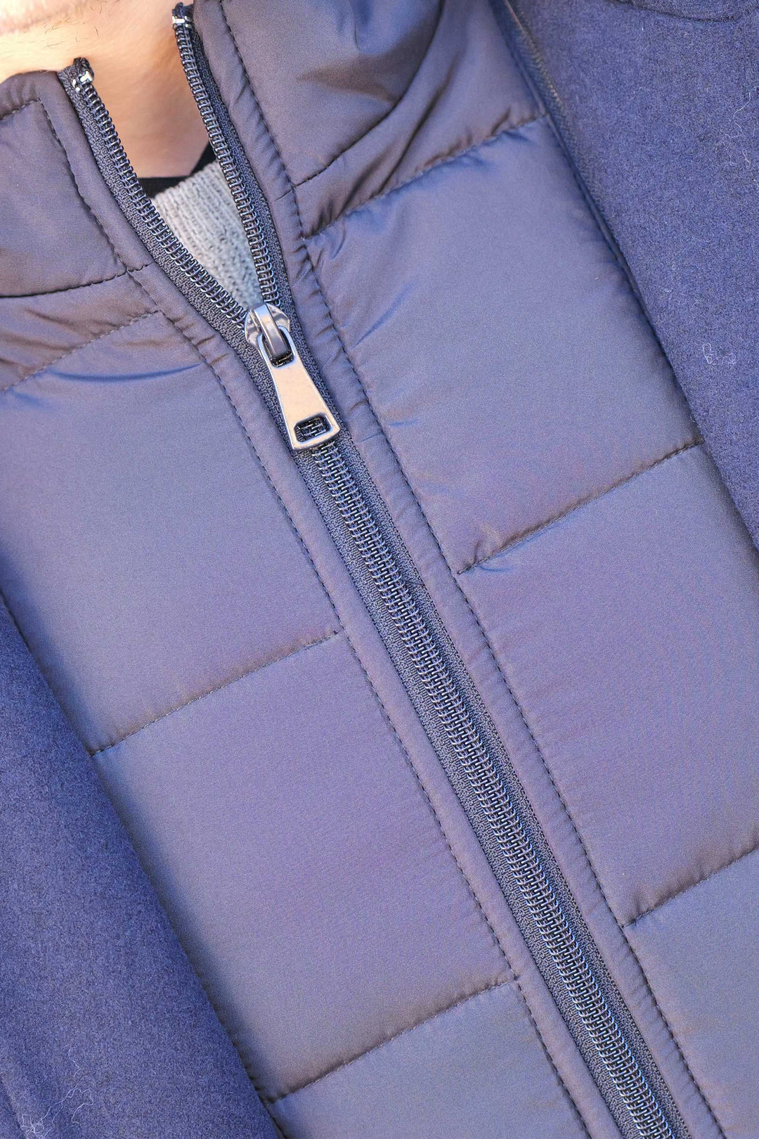Uldfrakke 'Søndergade' - Navy