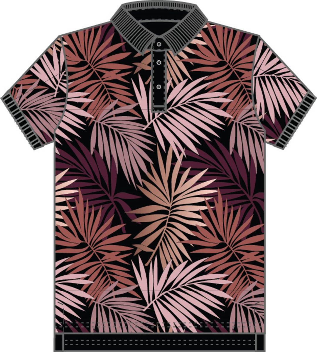 Polo T-Shirt 'Grenaa' - AOP 1-2