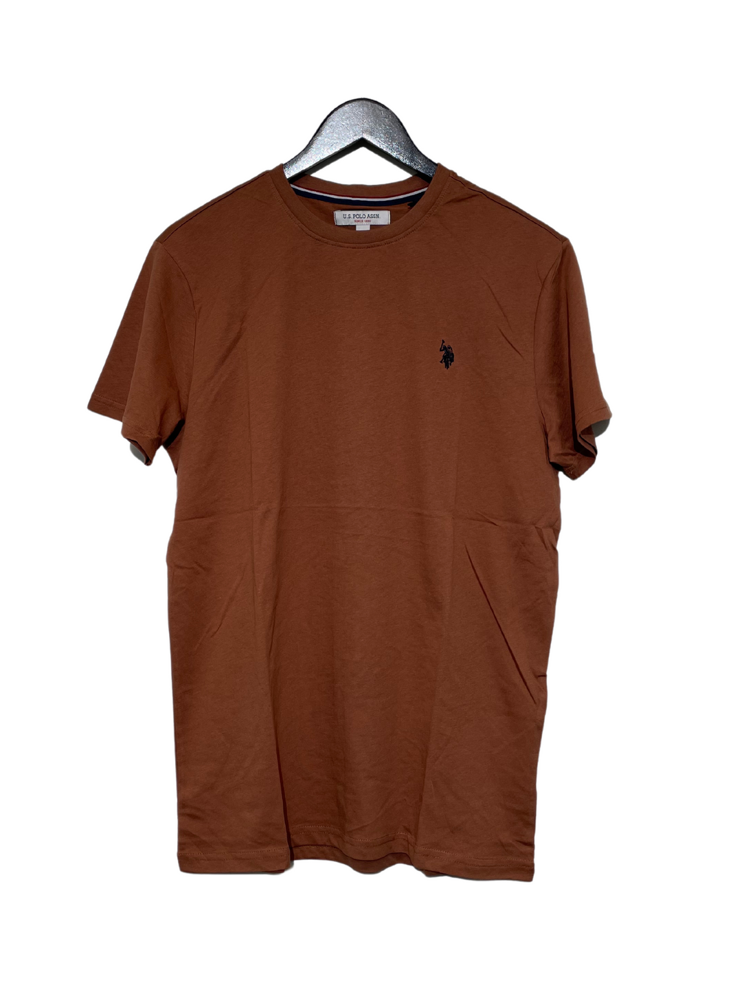 Logo T-shirt 'Arjun' - Carob Brown