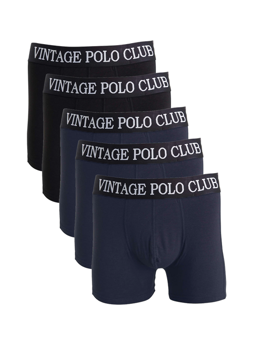 5 x Tights 'Viby' - Black/Dark Navy