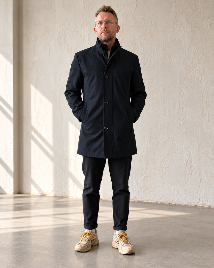 3/4 Frakke 'Ronnie' - Navy