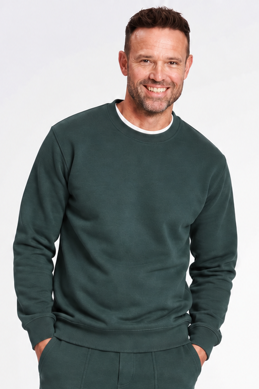 Crewneck Sweatshirt 'Kasper' - Dark Green