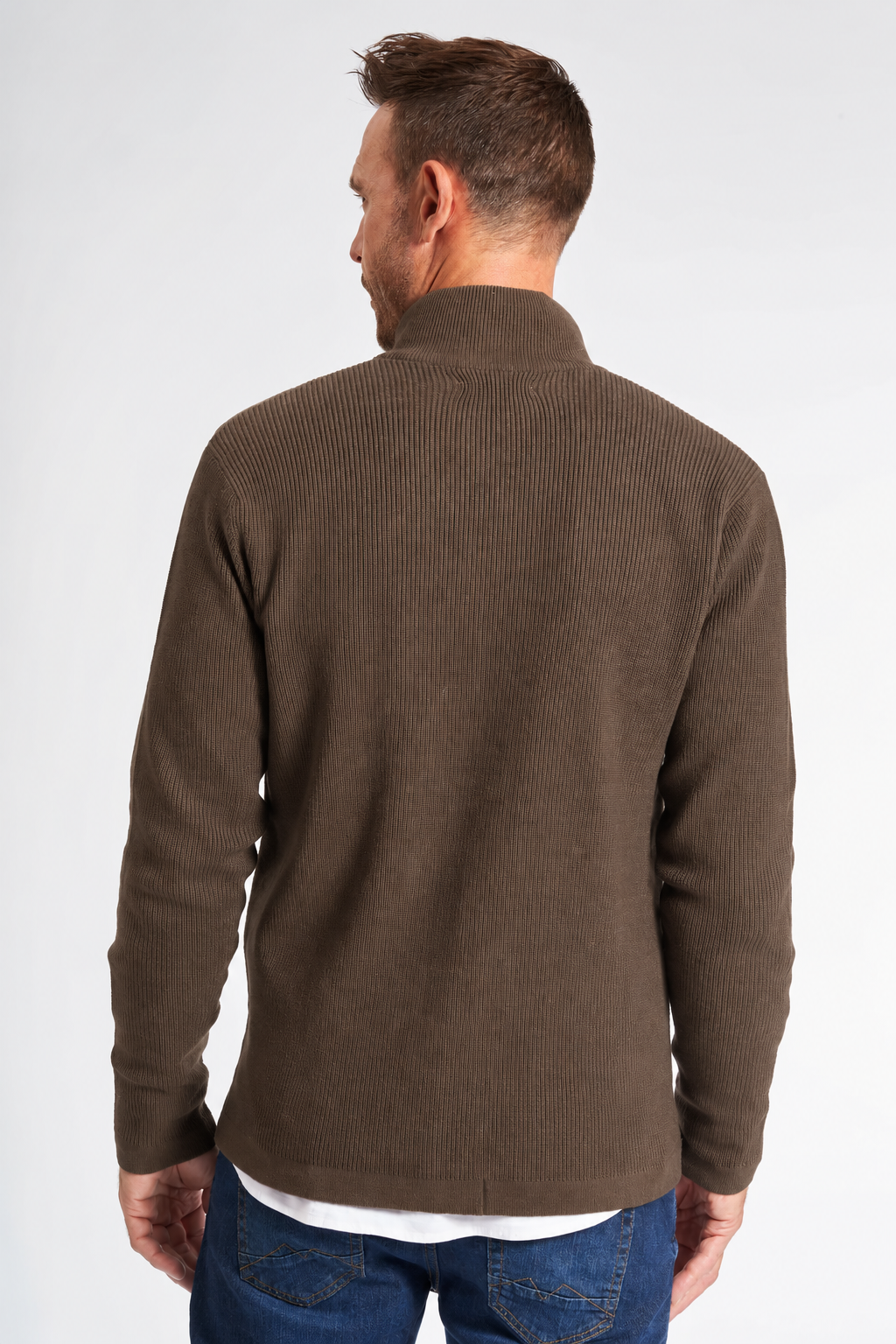 Strik Cardigan 'Ebberup' - Walnut