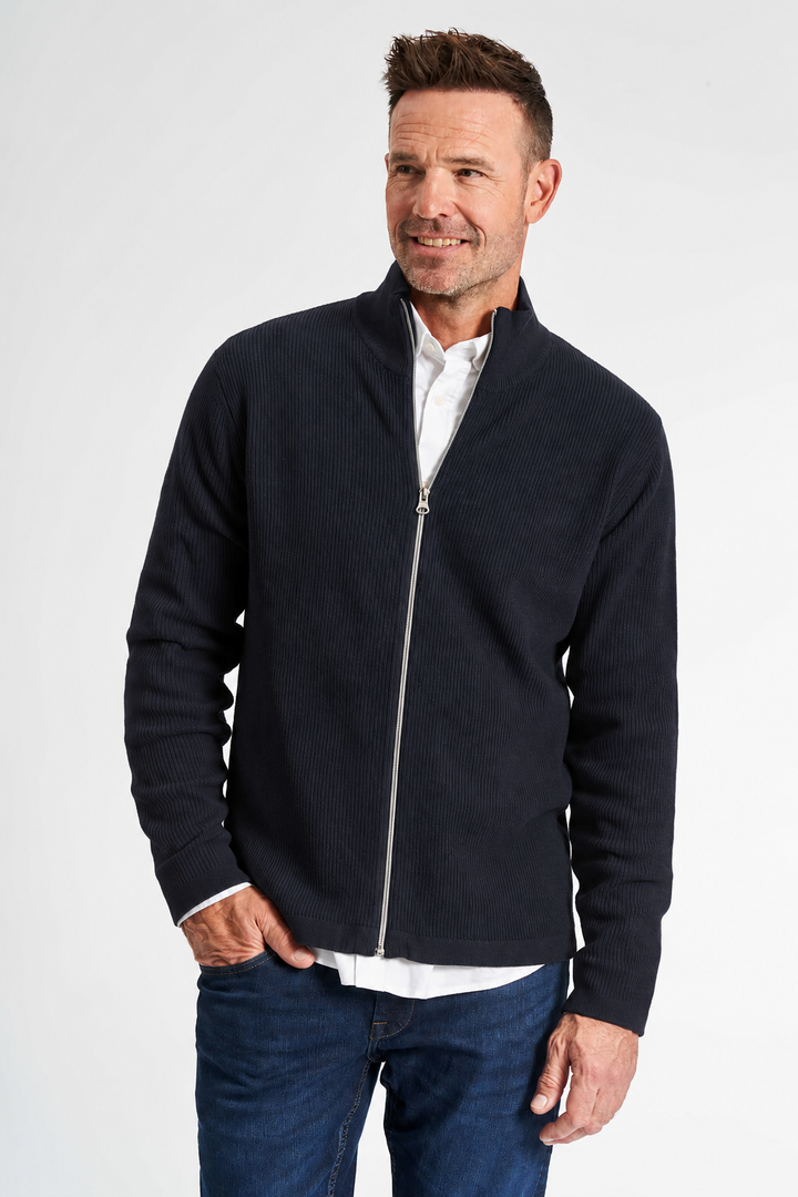 Strik Cardigan 'Ebberup' - Dark Navy