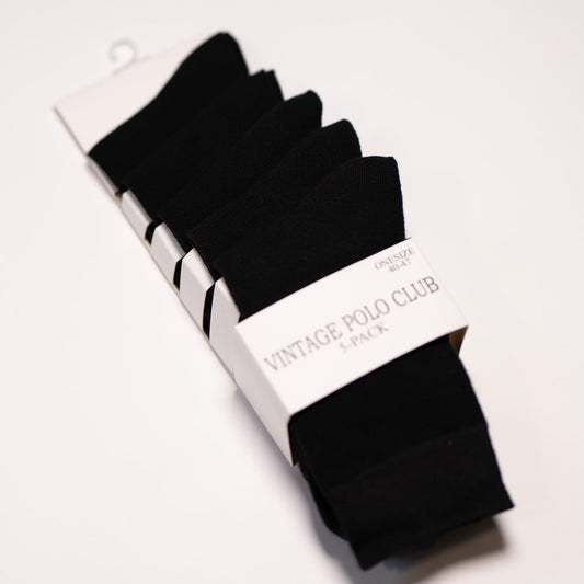 5-Pak Strømper 'Marstal' - Black