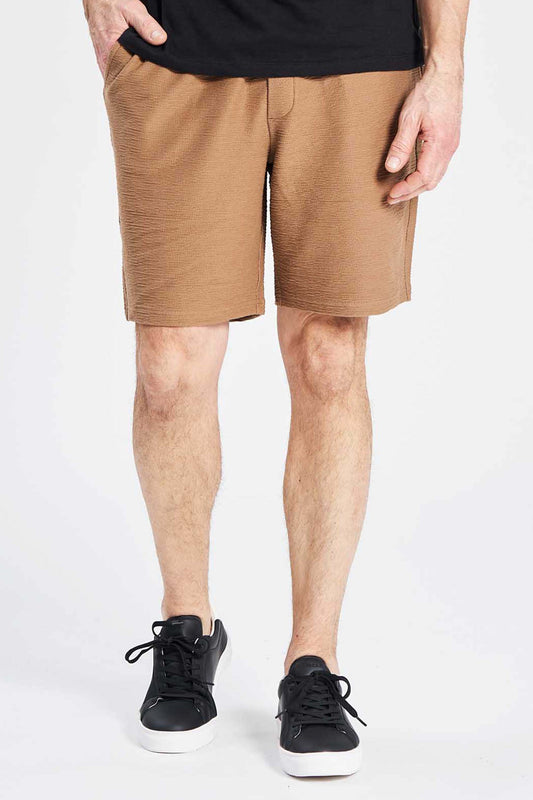 Stretch Shorts 'Lucas' - Camel Brown